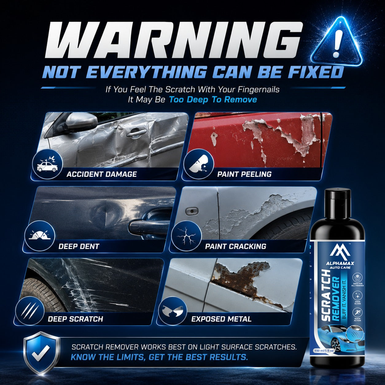 Car Polish + Scratch Remover + Free Microfiber Cloth
