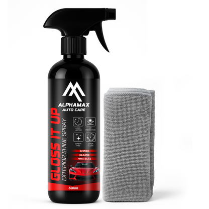 ALPHAMAX Gloss It Up Spray – Instant Car Shiner & Gloss Enhancer