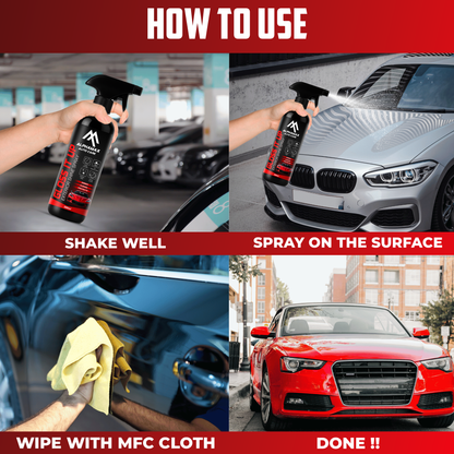 ALPHAMAX Gloss It Up Spray – Instant Car Shiner & Gloss Enhancer