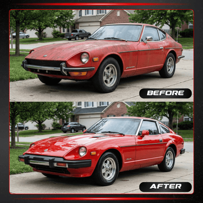 Liquid Gloss Wax Polish + Free Microfiber Cloth - For Showroom Shine